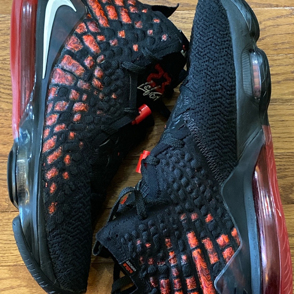 Nike LeBron 17 infrared VI size 13 XVII - Picture 2 of 5